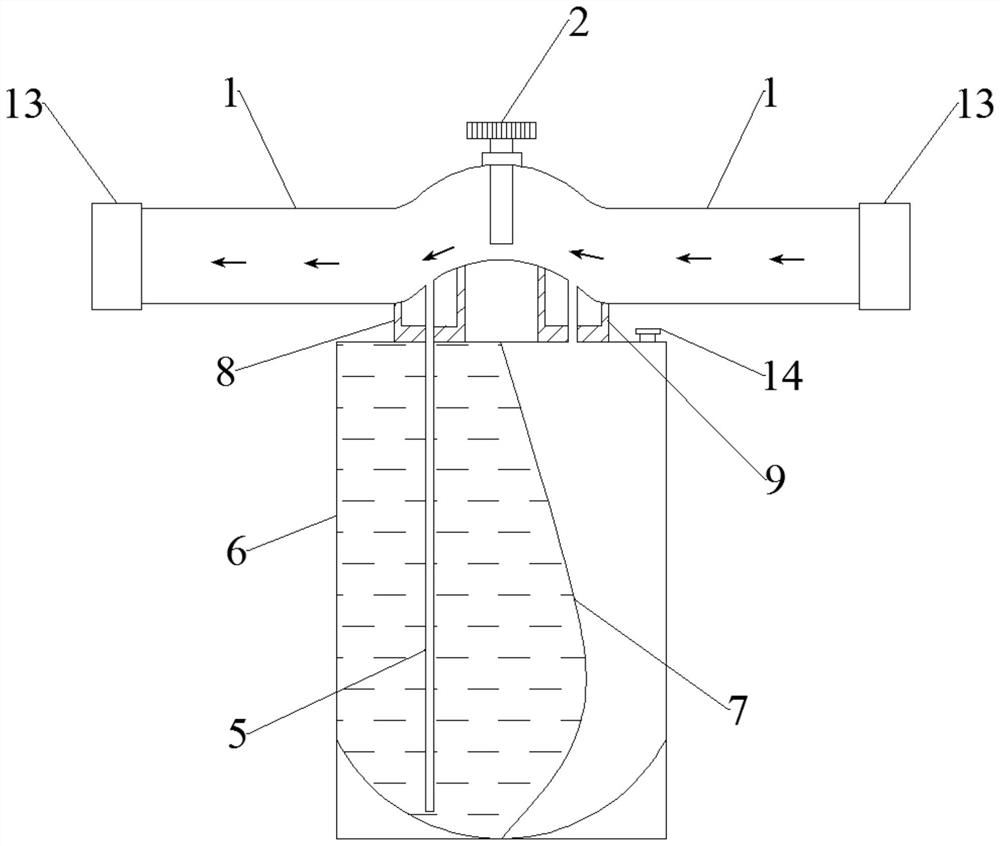 Differential pressure type automatic dust inhibitor adding device