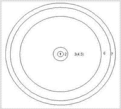 Spallation target of accelerator drive sub-critical reactor of low proton beam intensity efficient transmutation nuclear waste