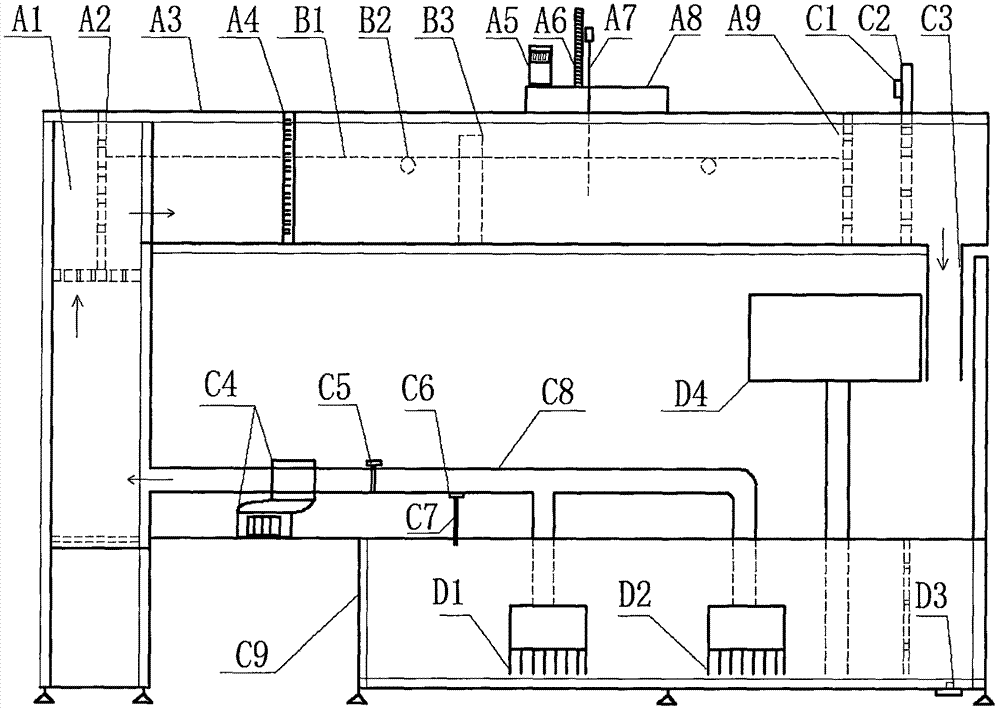 Multifunctional high flow velocity intelligent open channel experiment system