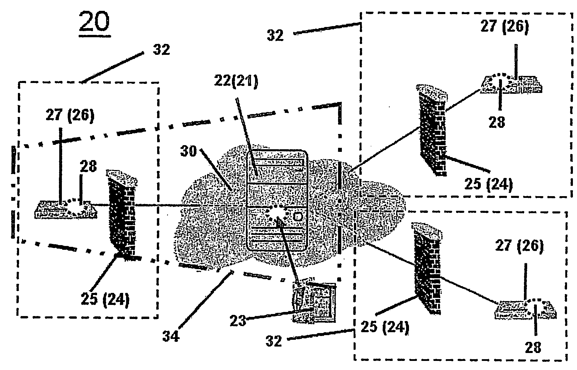 Server, computerized network including same, and method for increasing level of efficiency of a network