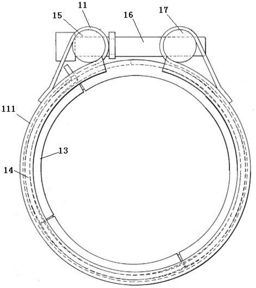 Pressure backfill type pipe connection piece