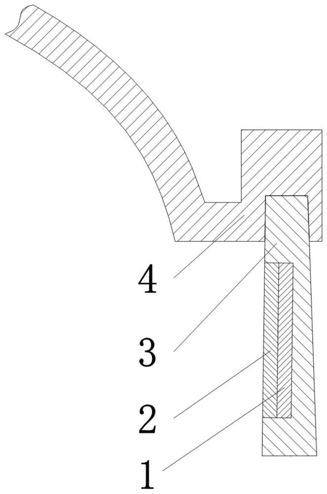 Denture repairing structure and method