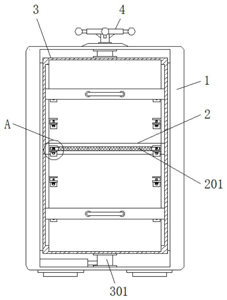 Tableware classified storage device for hotel catering