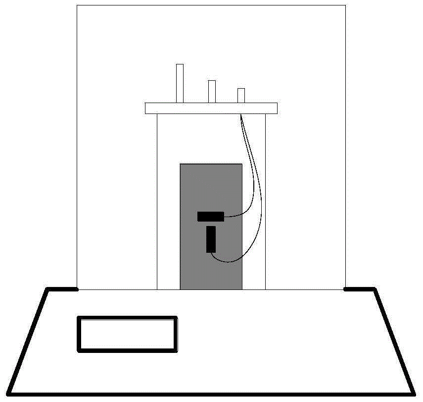 Test method for measuring rock mass constant temperature adsorption and monitoring rock mass strain and instrument