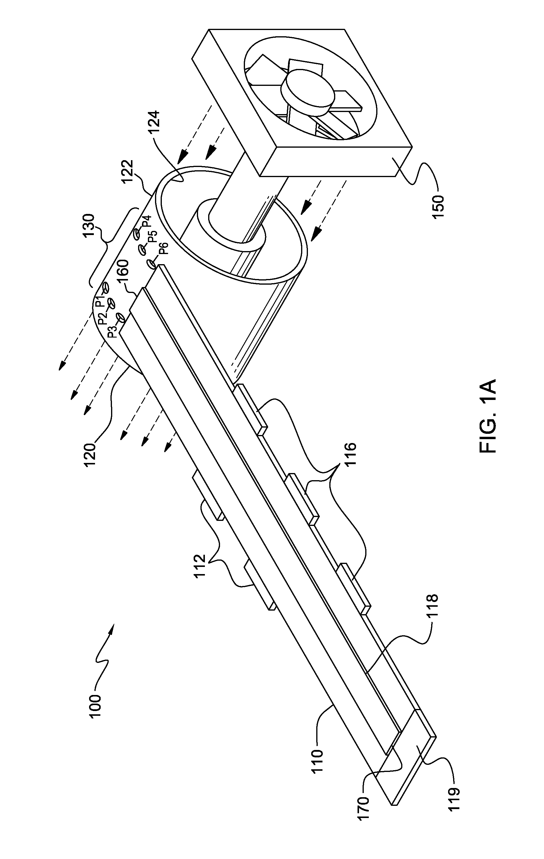 Thermal dissipative retractable flex assembly