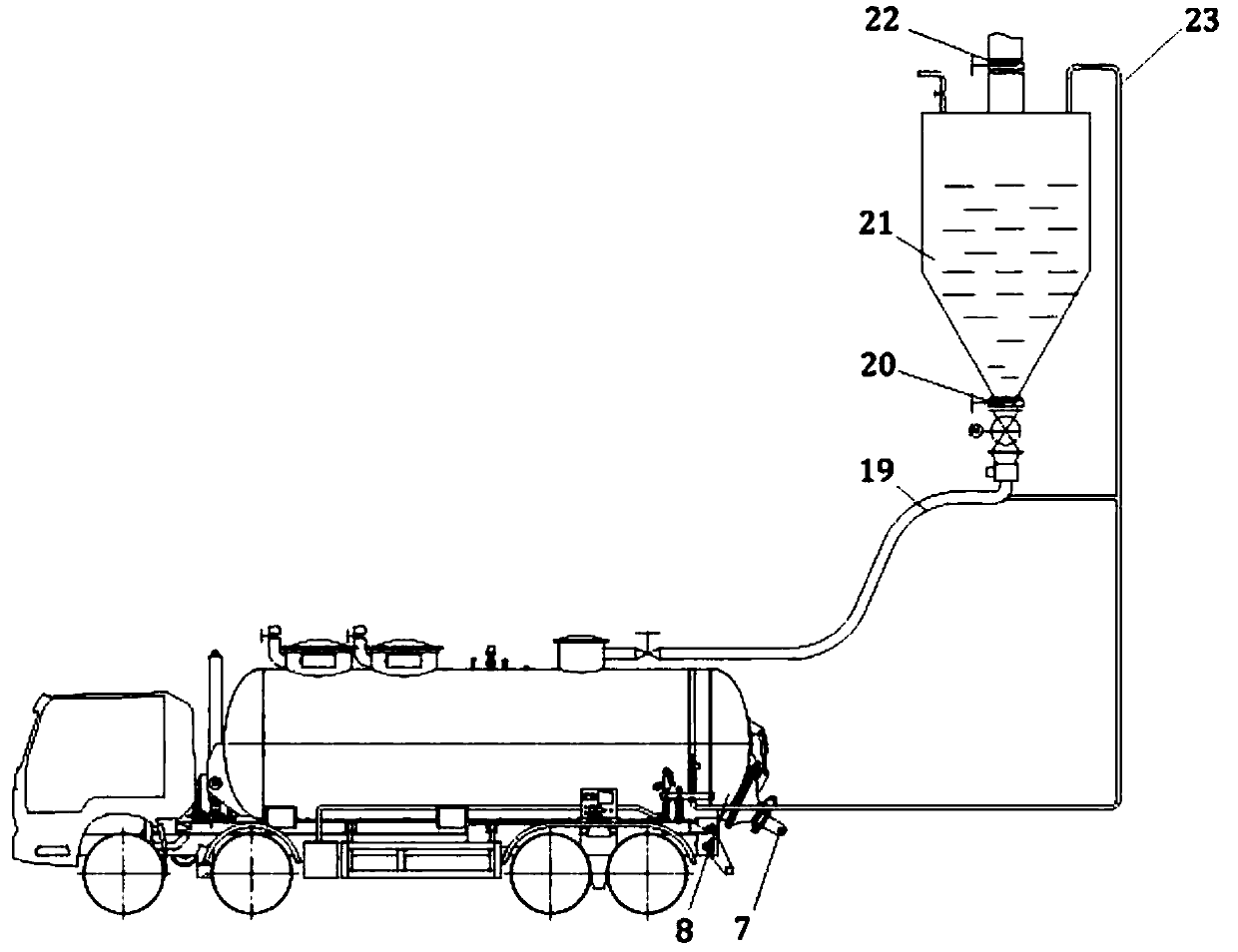 Dual pressure feed transport system and transport method thereof