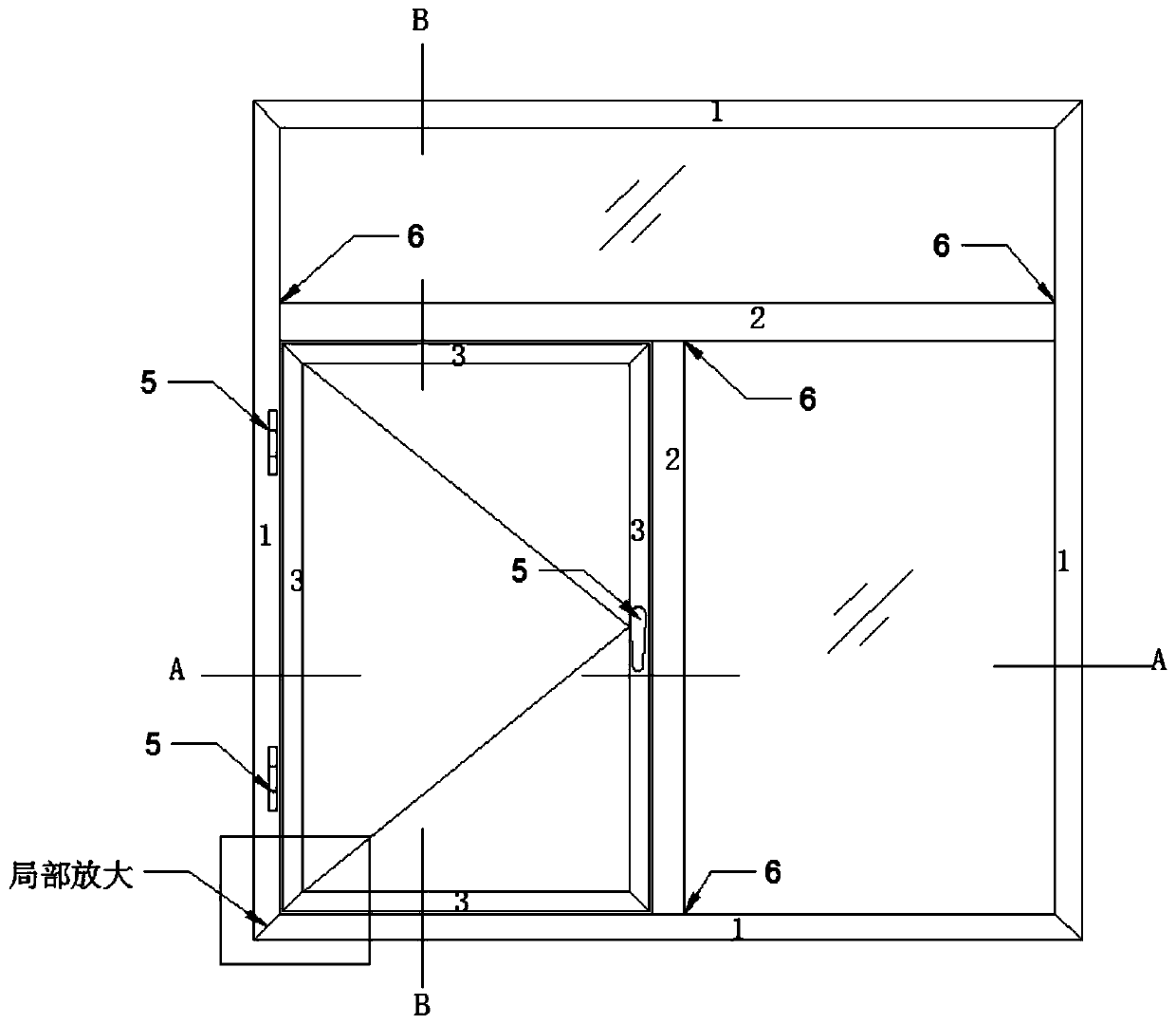 High-strength anti-cracking anti-deformation plastic window