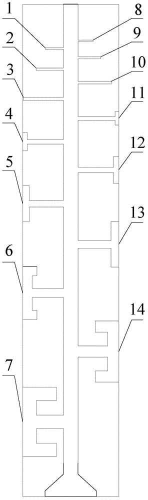 Wideband printed miniature log periodic antenna