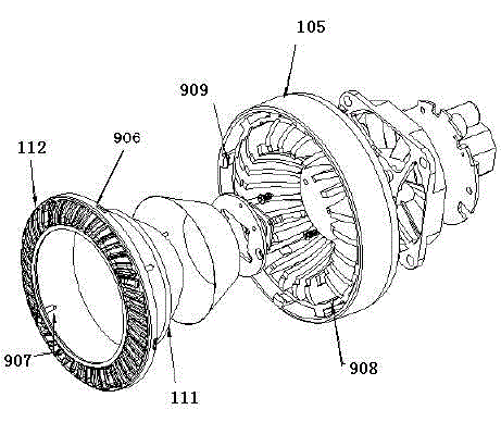 A large-power LED spotlight characterized by active heat dissipation