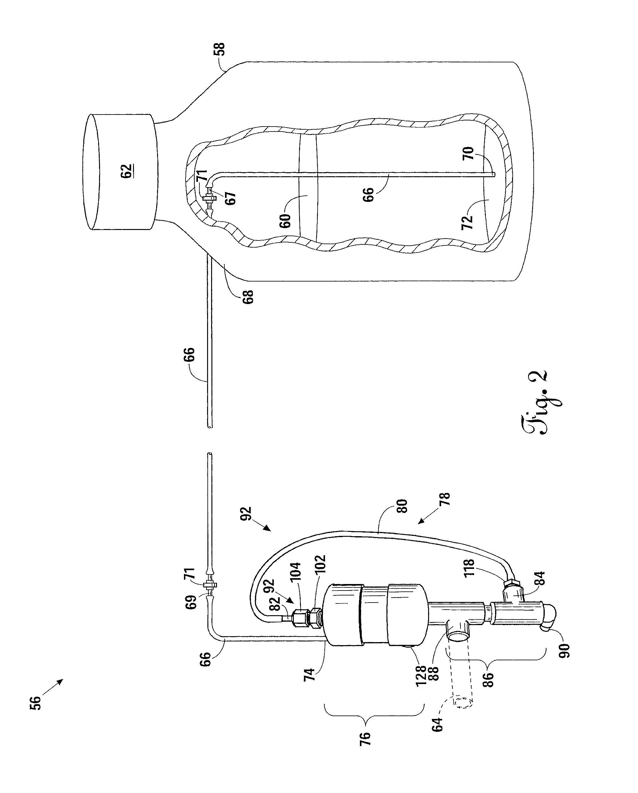 Vacuum-Actuated Liquid Disinfectant Dispenser and System