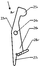 Reset mechanism of lock cylinder fixed type cross-shaped mechanical anti-theft lock