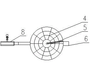 Ash cooling device for garbage burning