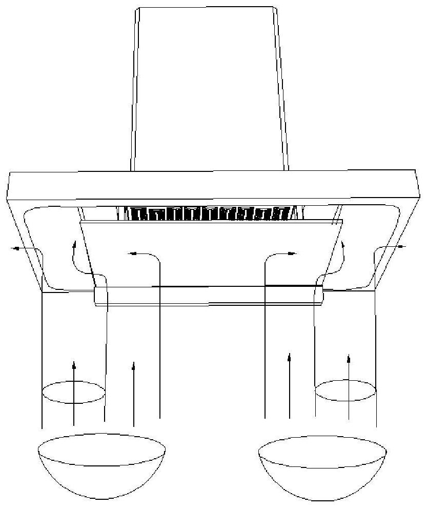 Airfoil body device and range hood