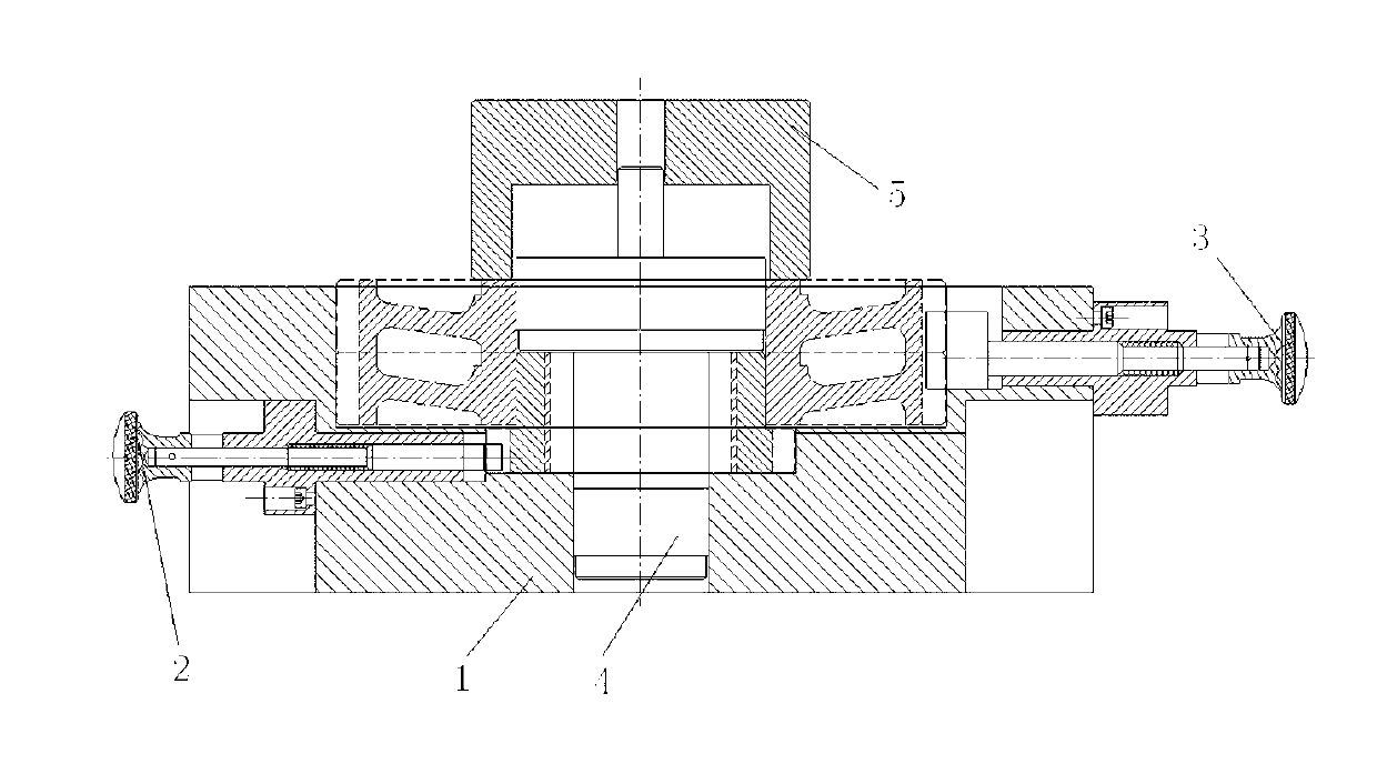 Gear press-mounting fixture