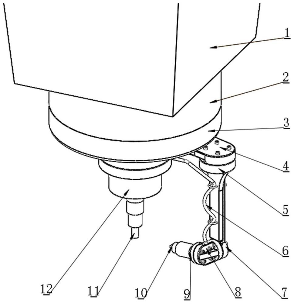 Laser composite ultrasonic auxiliary grinding machining unit and method suitable for curved surface component