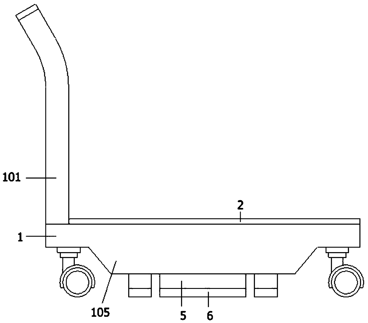 Dedicated cargo transport device for staff use