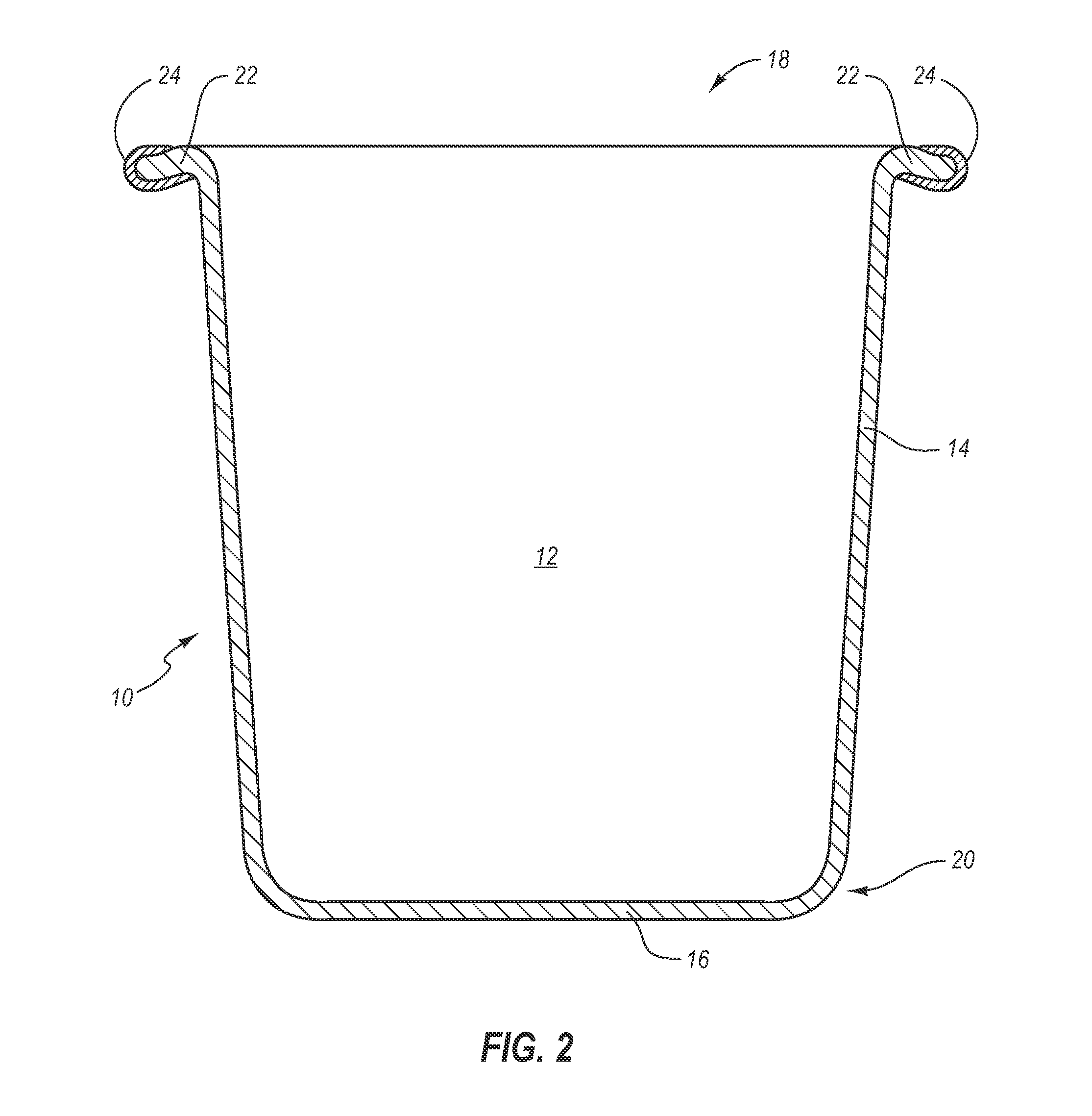 Food pan having elastomeric heat and scratch resistant protective flange gasket