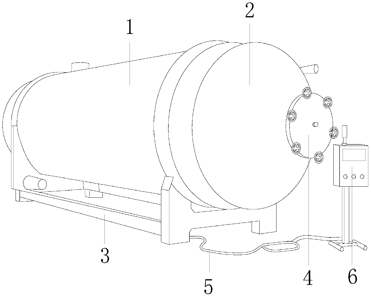 Horizontal rotary food fermentation equipment