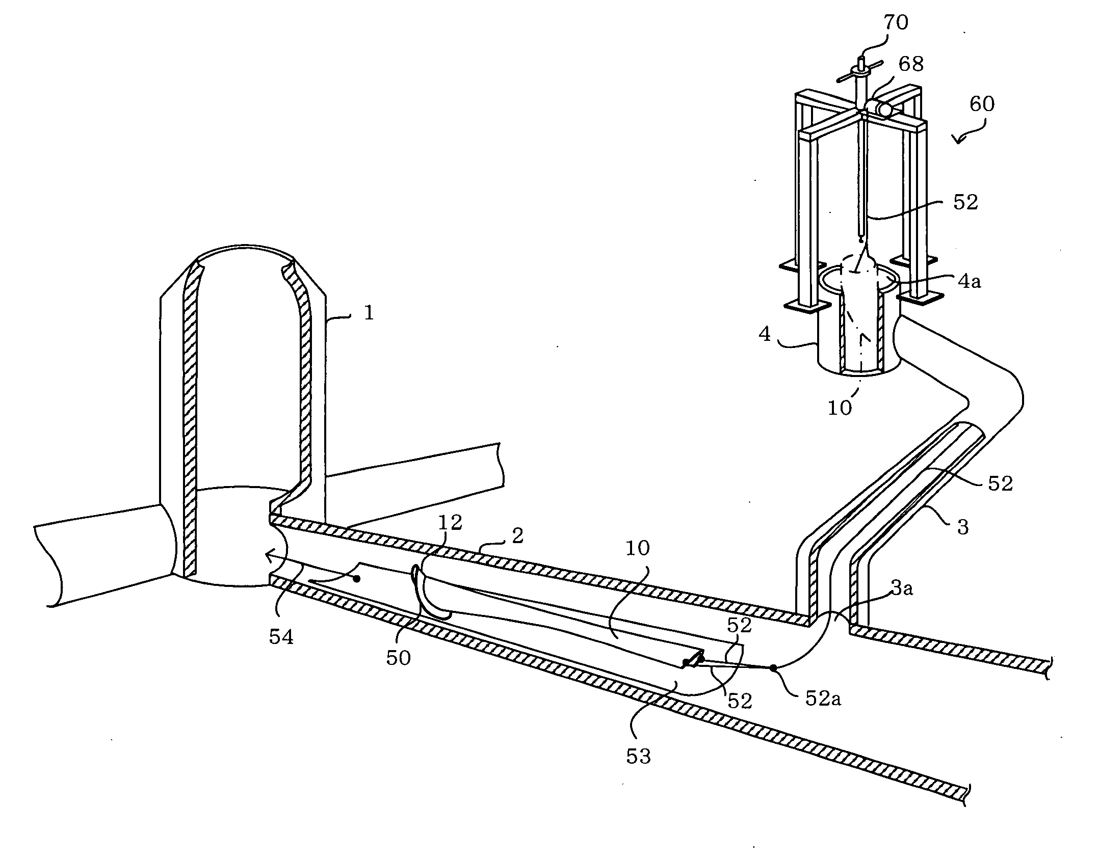 Lateral pipe lining material and lateral pipe lining method