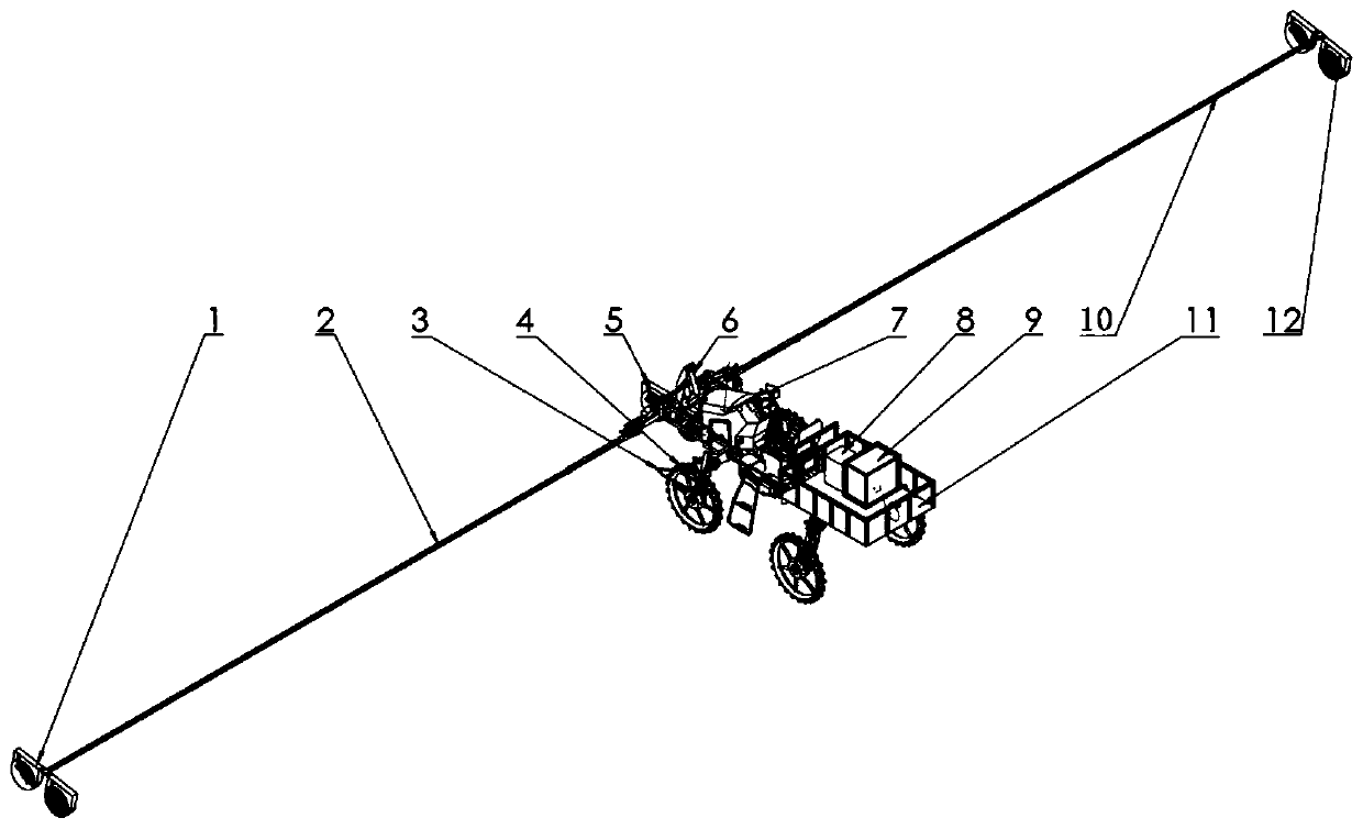 Air-sweeping type hybrid rice seed production pollination machine and operation method thereof