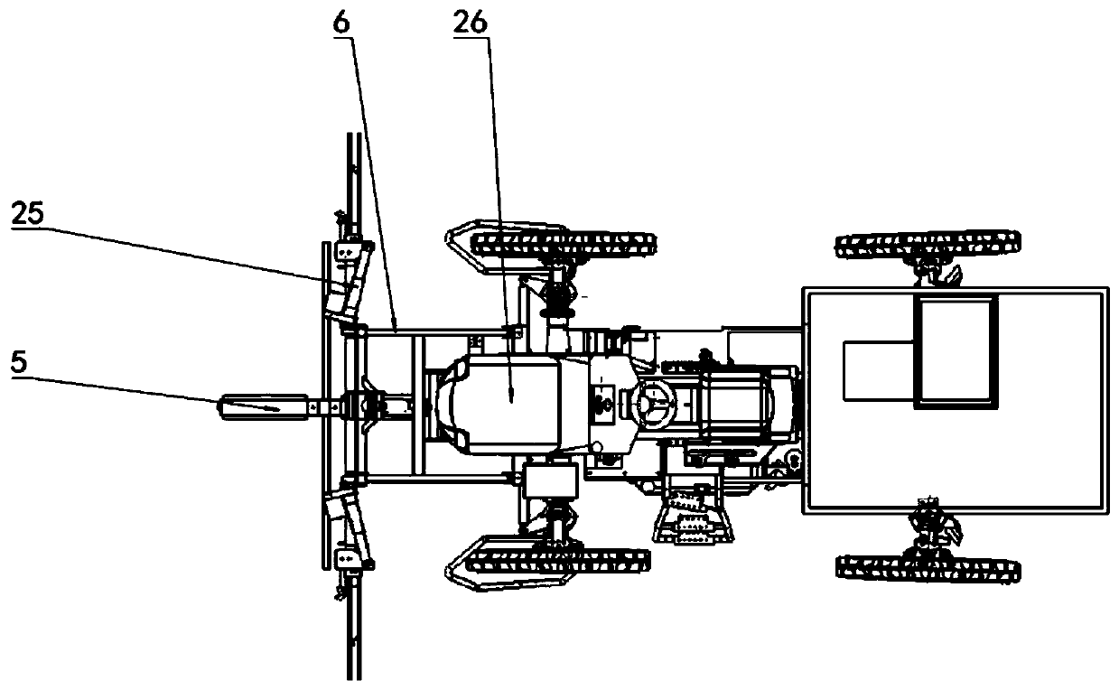 Air-sweeping type hybrid rice seed production pollination machine and operation method thereof