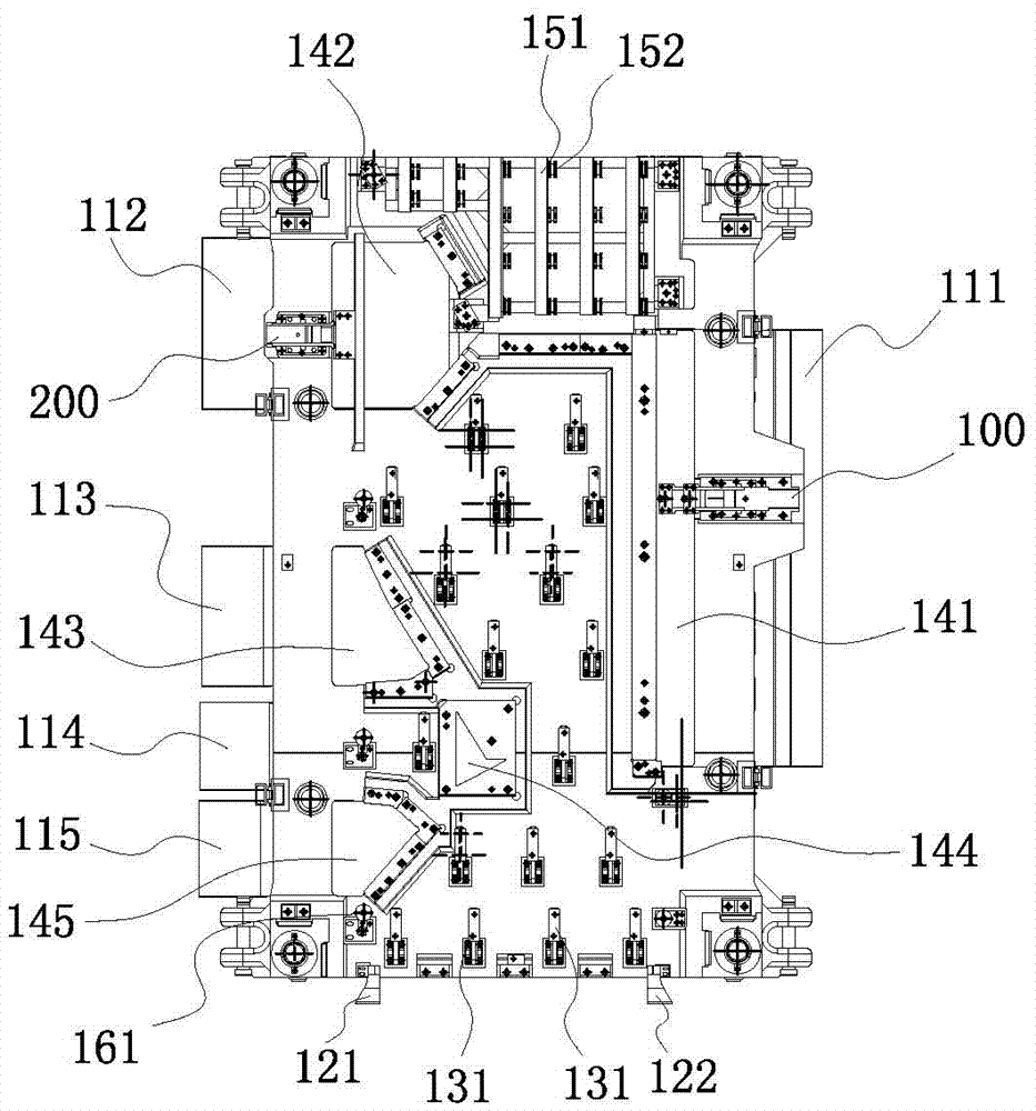 Steel plate tailoring blanking die and wedge guide device