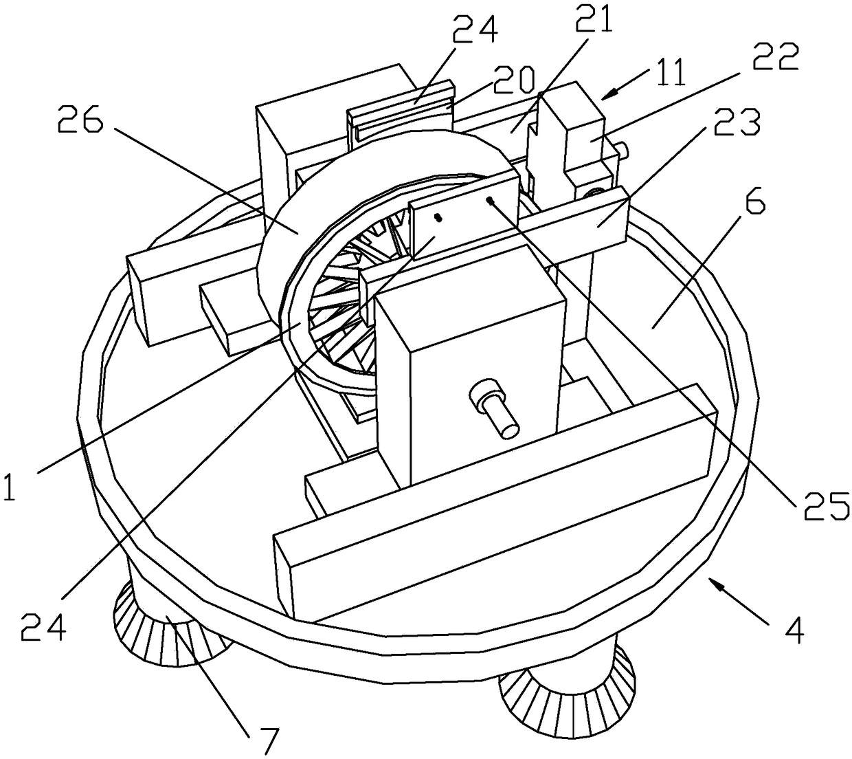 Test device for testing brake pad wear property and use method thereof