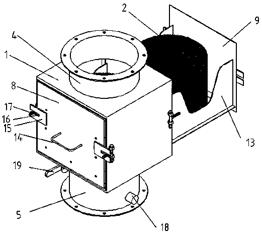 Construction waste crushing system light material collector