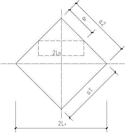 A diamond-shaped array digital television antenna and its manufacturing method