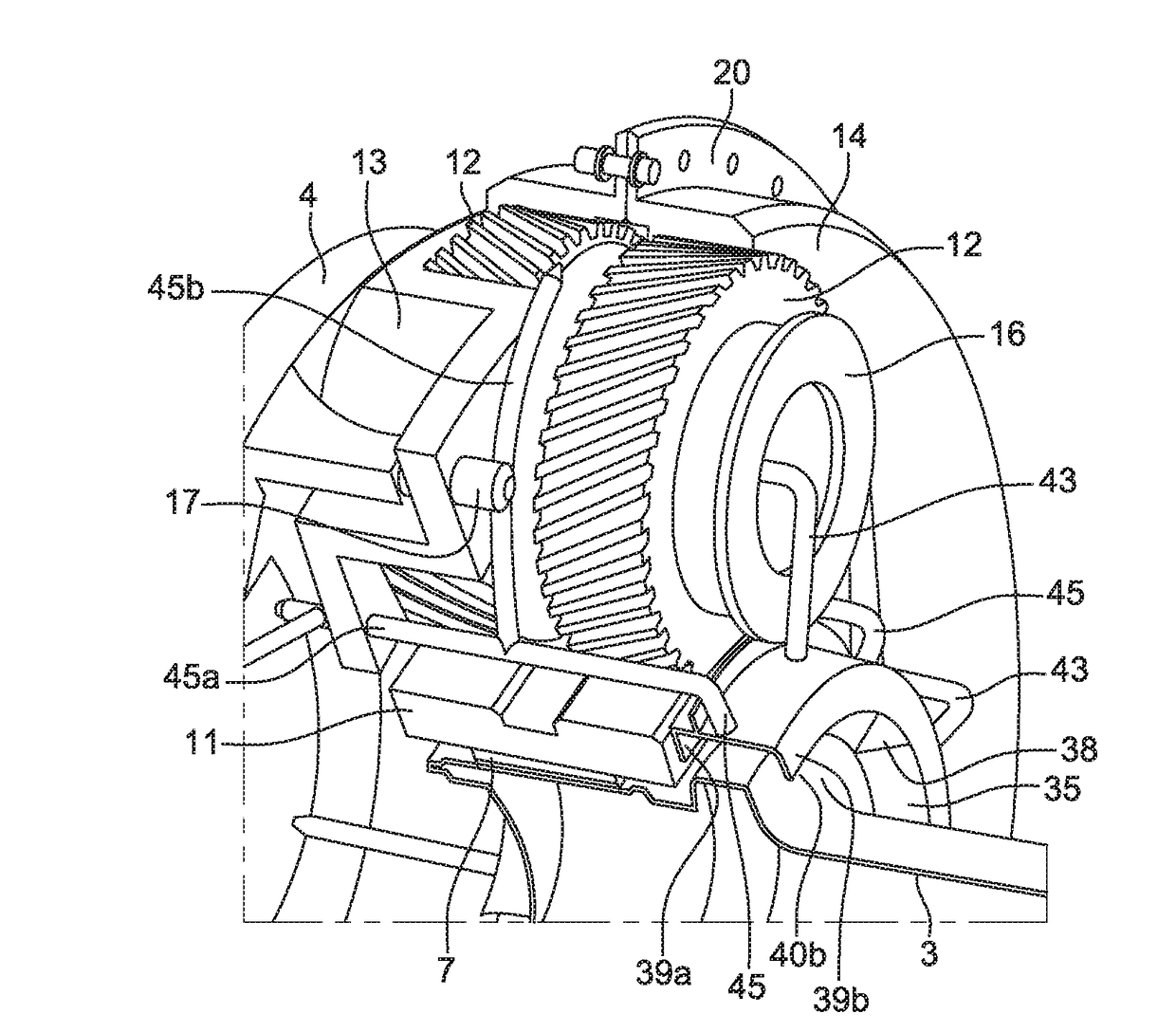 Oil supply device for an epicyclic reduction gear set