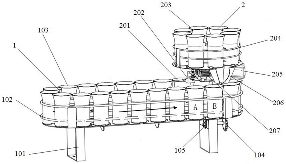 Seedling supplementing device and transplanter