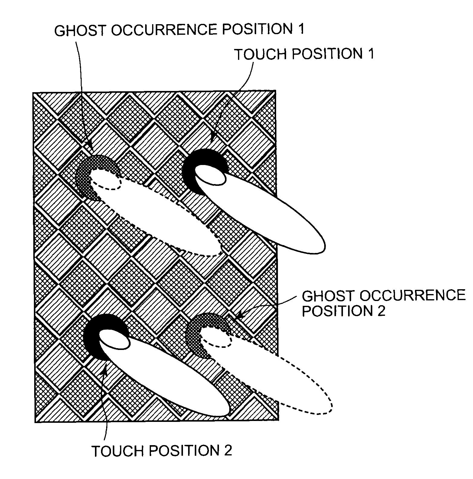 Capacitive touch panel device