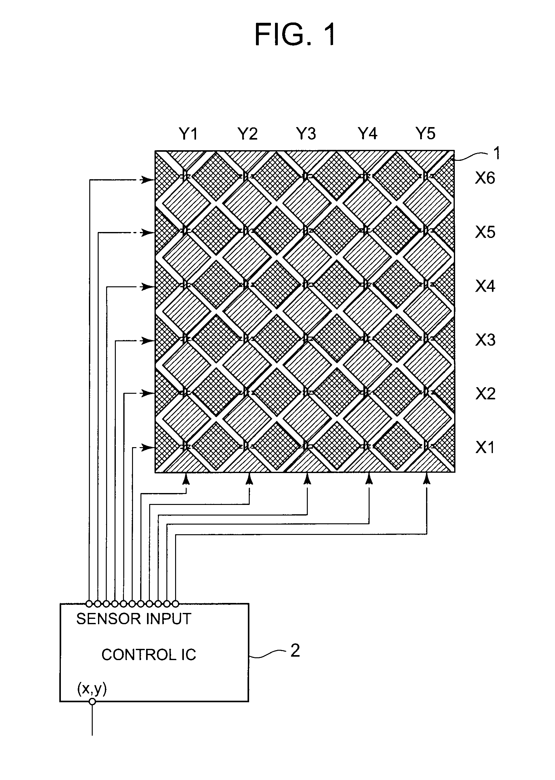 Capacitive touch panel device