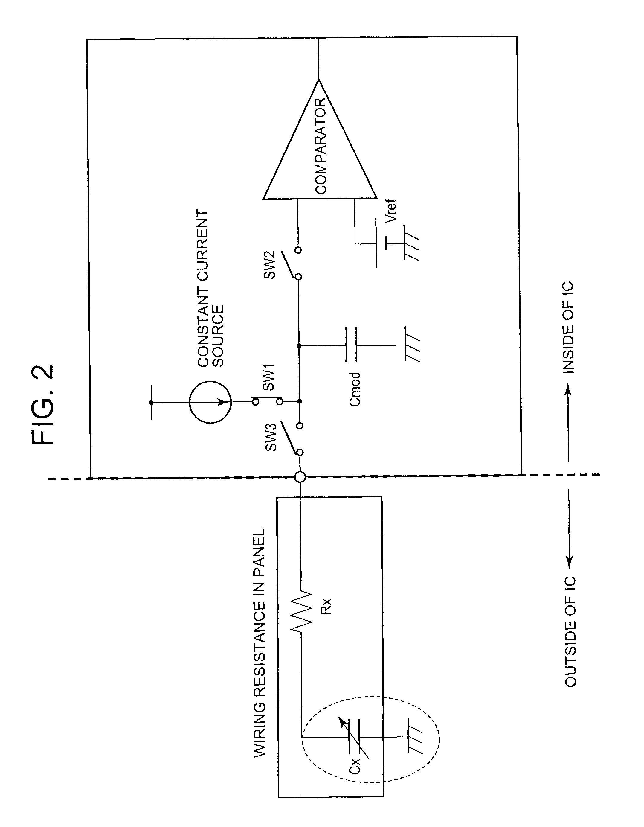 Capacitive touch panel device