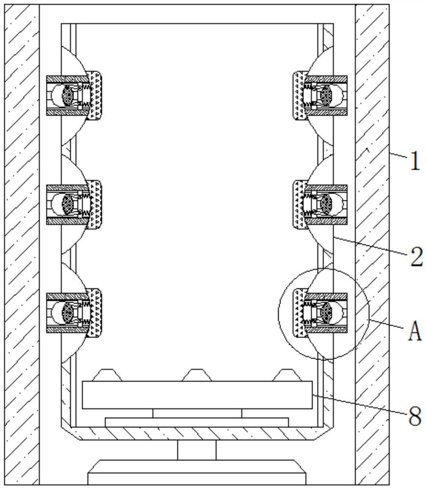 Intelligent washing machine automatic cleaning device based on centrifugal force effect