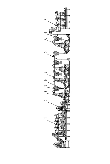 Divided winnowing method and system for tobacco leaf threshing