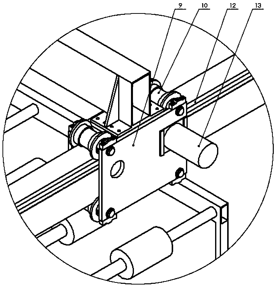 Device and method for automatic feeding and discharging of stone slabs