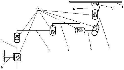 Patient-carrying medical mechanical arm error compensation system and method