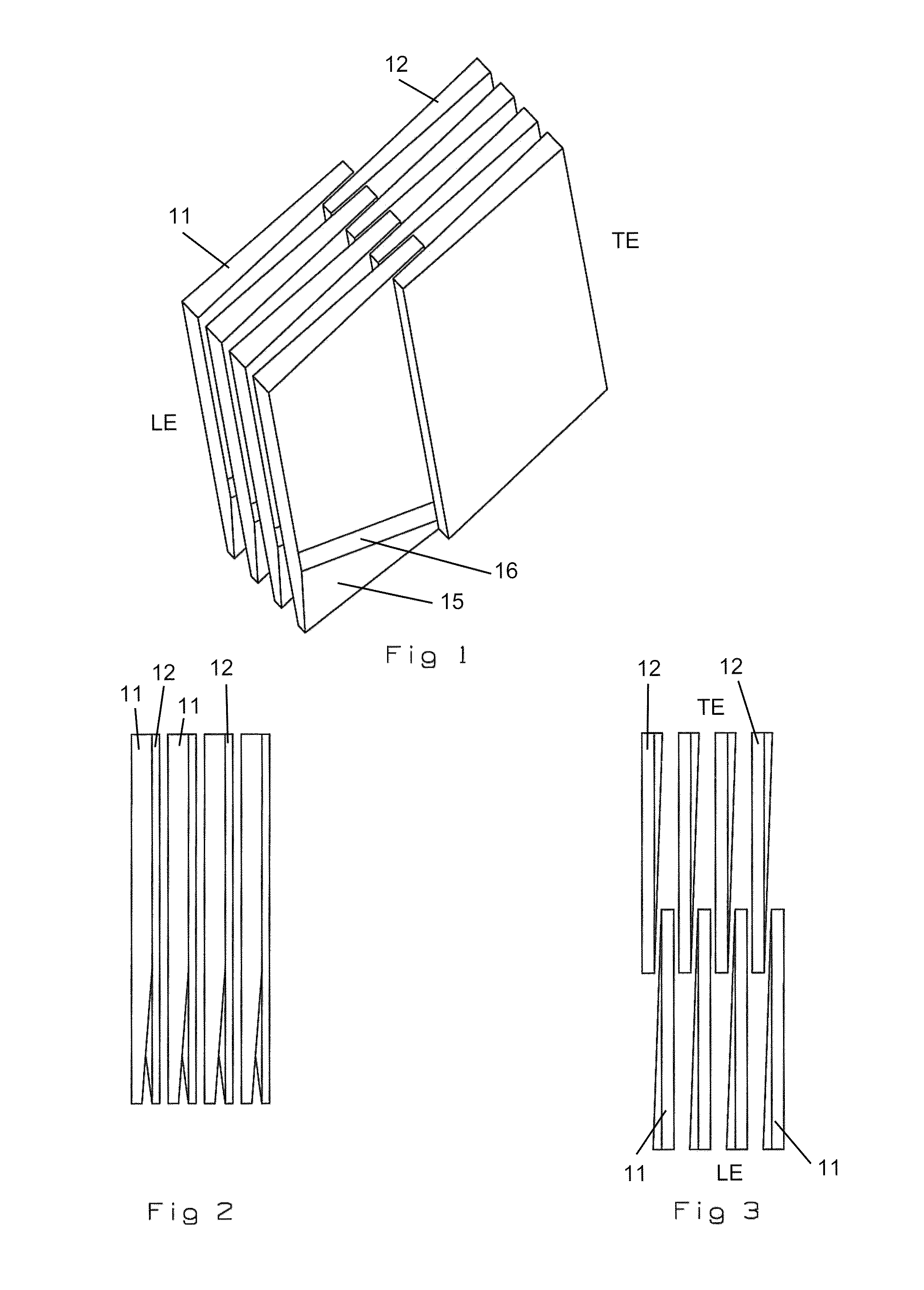 Card seal for a turbine