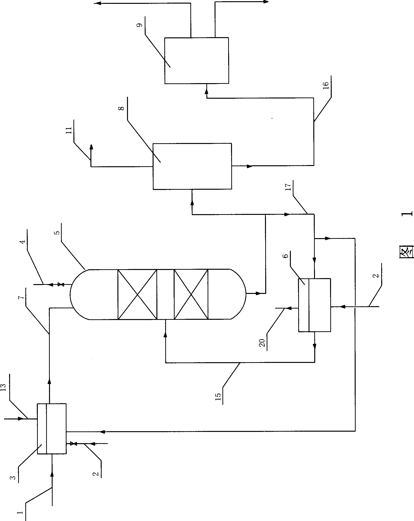 Liquid-solid two-phase hydrogenation method