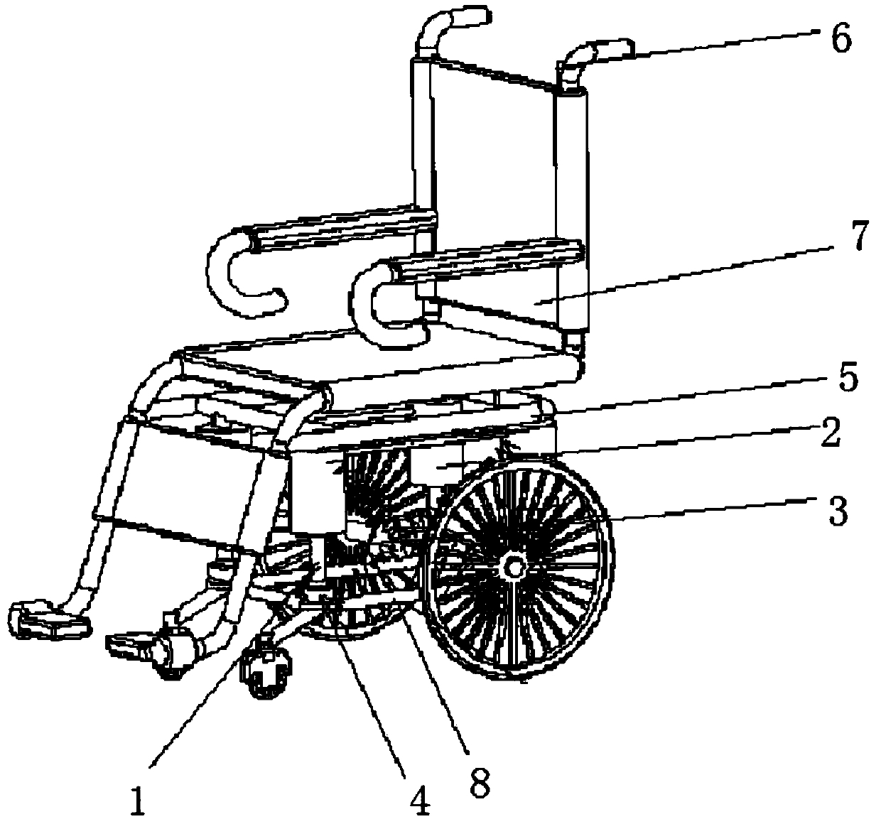 Anti-dumping safe wheelchair