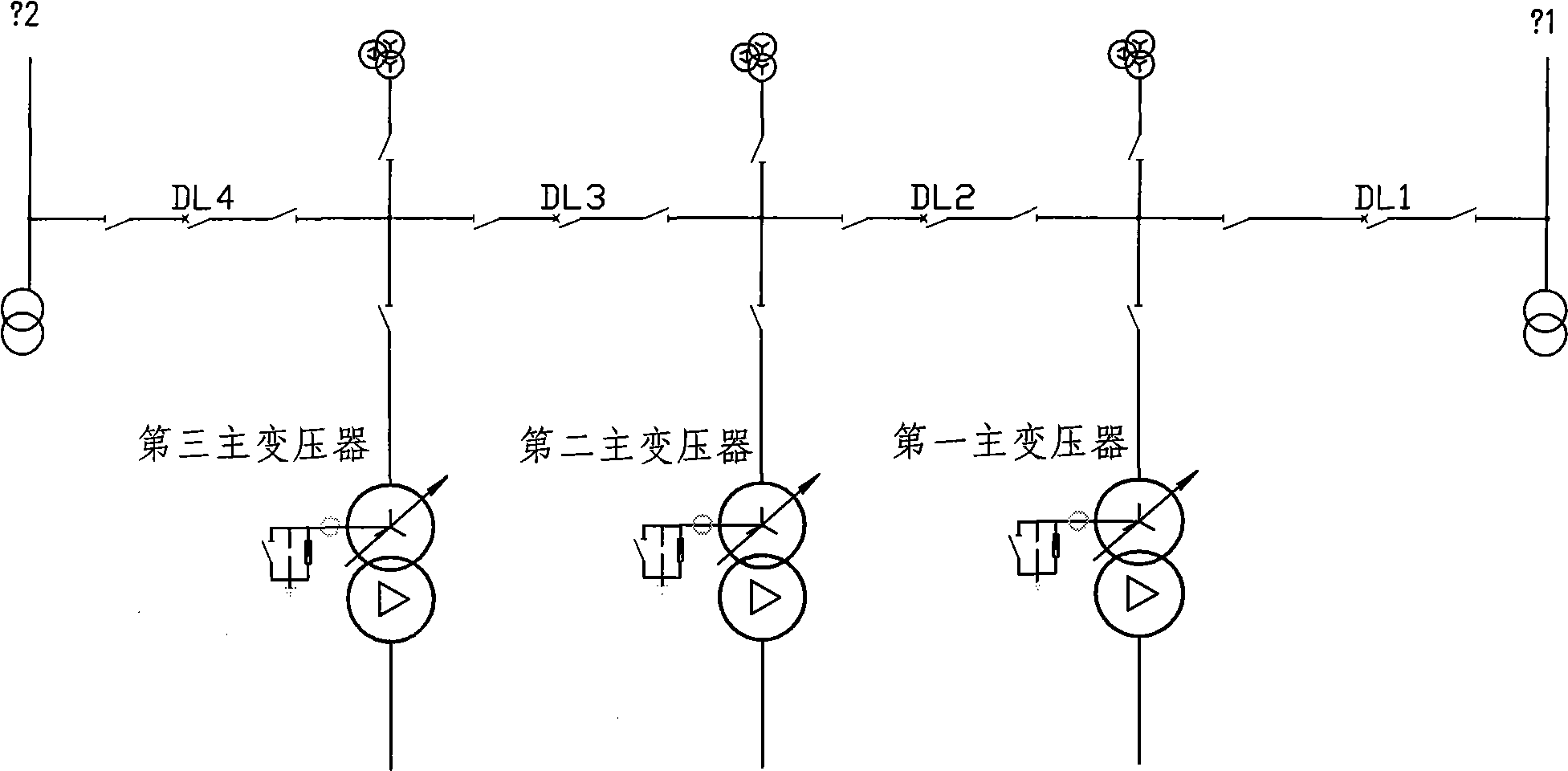 Microcomputer controlled standby electric power automatic throwing method with inner bridge wire enlarged