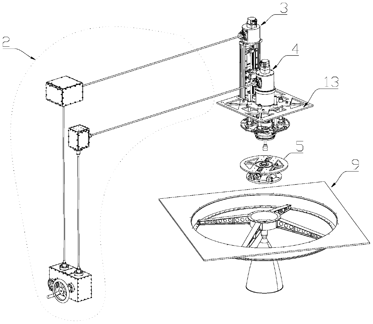 Suspension spinning mechanism and microgravity rollover state simulation system