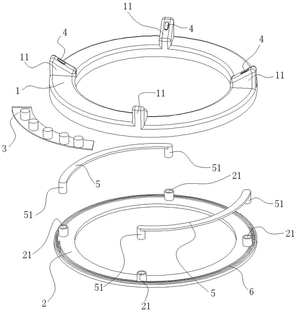 Magnetic pot rack convenient to assemble and disassemble and induction cooker thereof