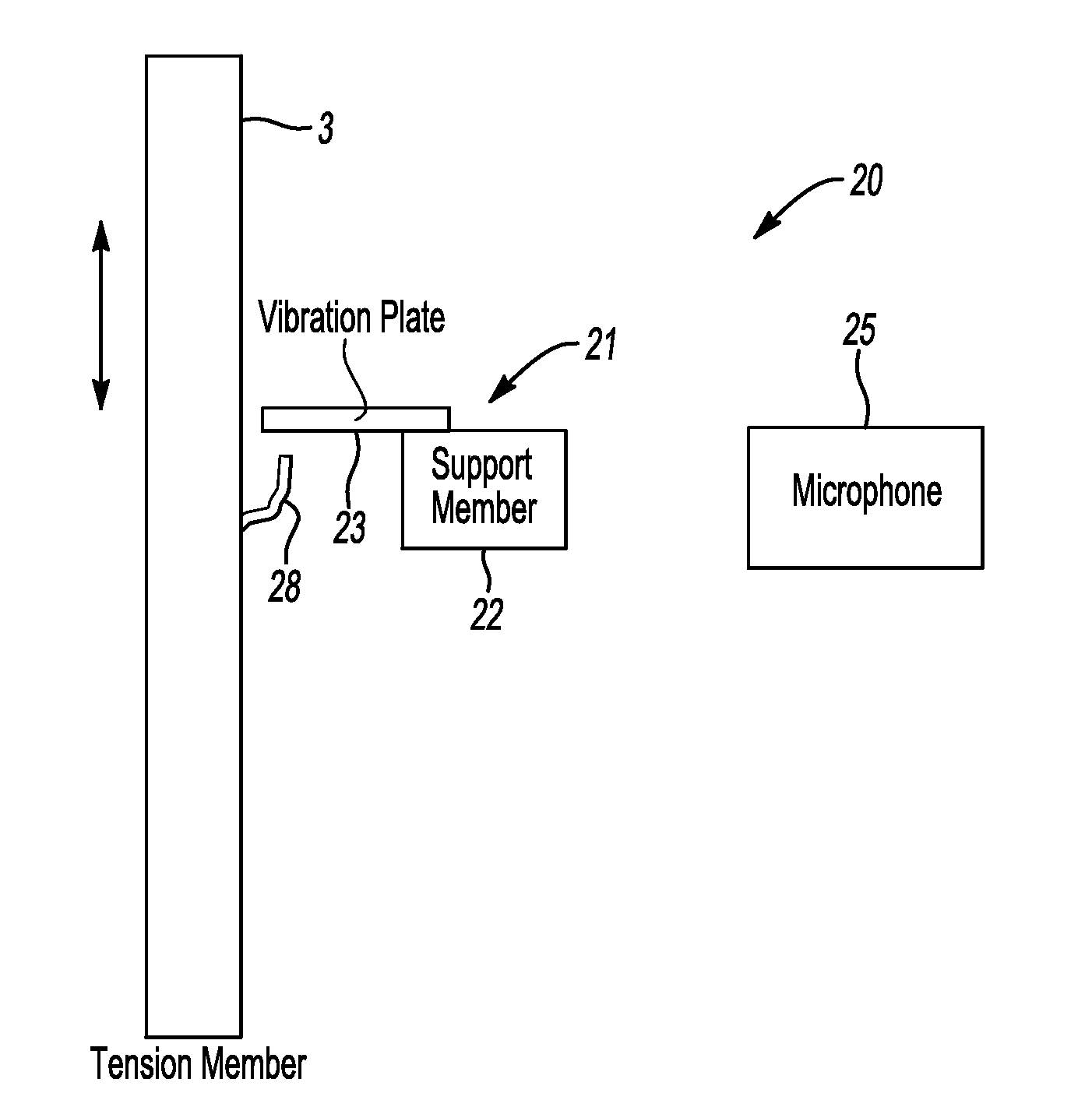 Elevator tension member monitoring device