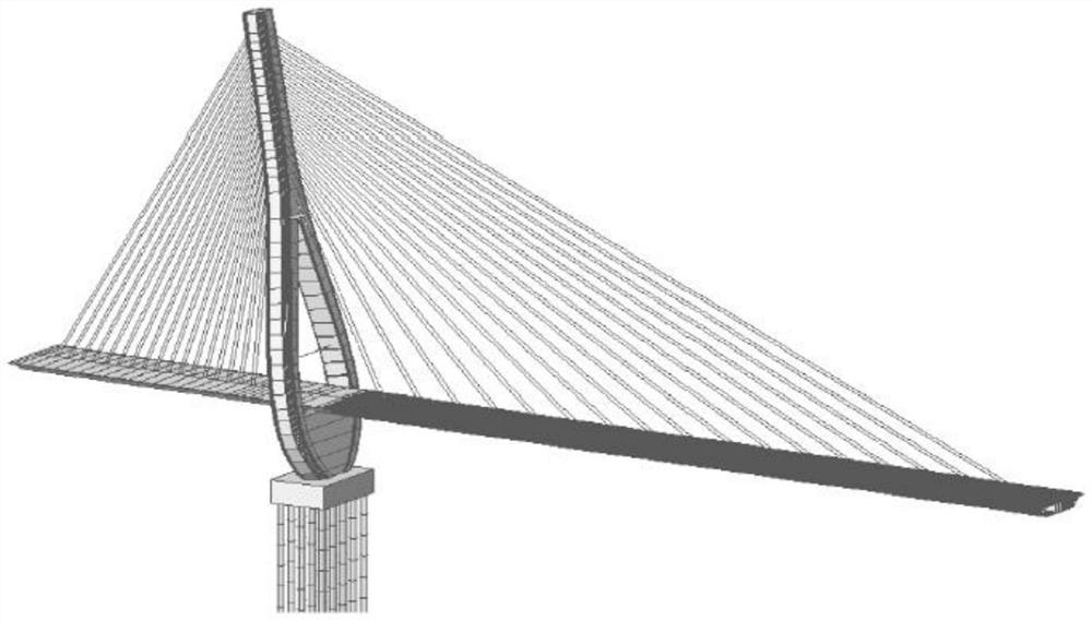 Single-leaning-tower cable-stayed bridge construction control method