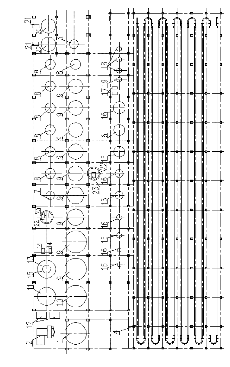 Dissolving-out process for large-sized pipeline remaining tank of diasporite bauxite ore