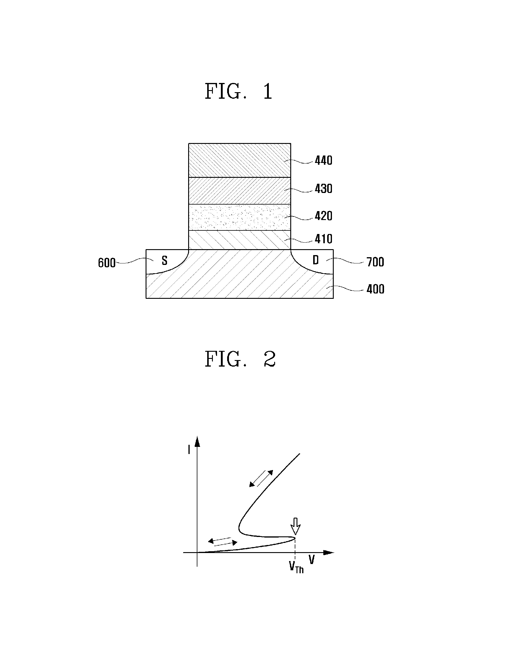 Nonvolatile memory device using a threshold voltage switching material and method for manufacturing same