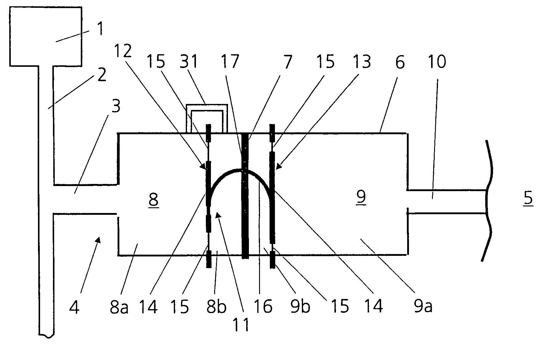 Device for establishing noise in a motor vehicle