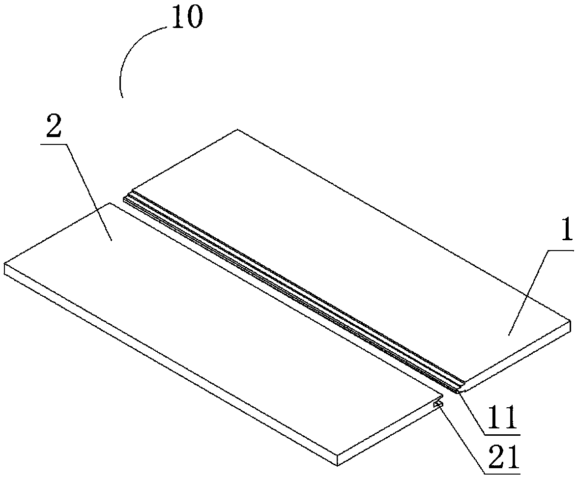 Laminated board structure for wood floor